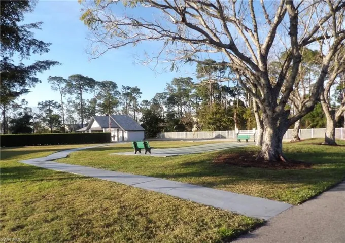 View of shuffleboard