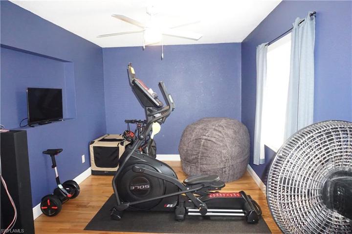 Office/den currently being used as an exercise room
