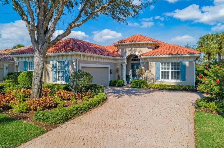Completely remodeled with superior quality fit and finish, numerous features added found only in the finest Shadow Wood houses. New roof 2024, 4 bedrooms, 3 full bathrooms, enlarged lanai with heated pool and spa, 2 car attached garage in desirable Ginger Pointe neighborhood...close to Shadow Wood Country Club (SWCC) and The Commons Club (TCC) at The Brooks. FULL GOLF membership available to SWCC and GOLD membership to TCC.