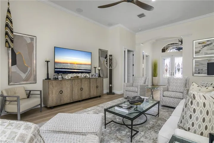Great room...doors on left open to bedroom/den and guest bedroom