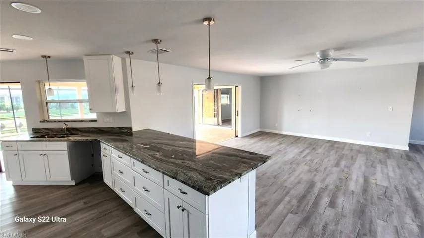 Open Island Bar with Quartz Top!