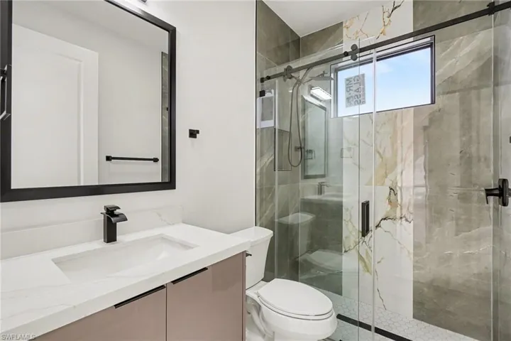 Secondary bathroom with shower
