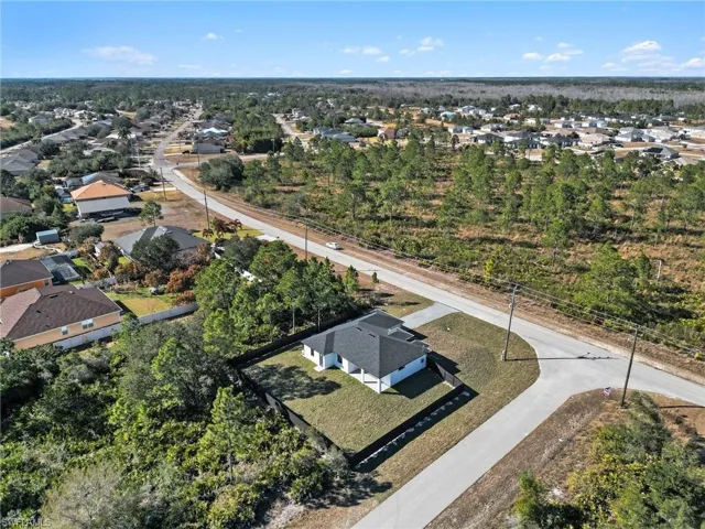 Aerial view of property