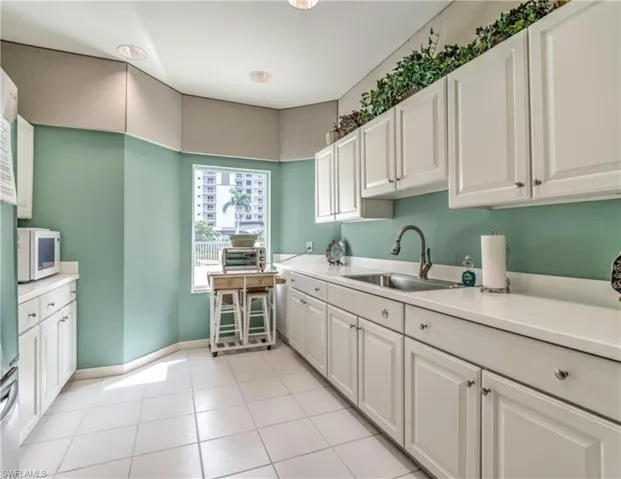 Kitchen in social room for parties
