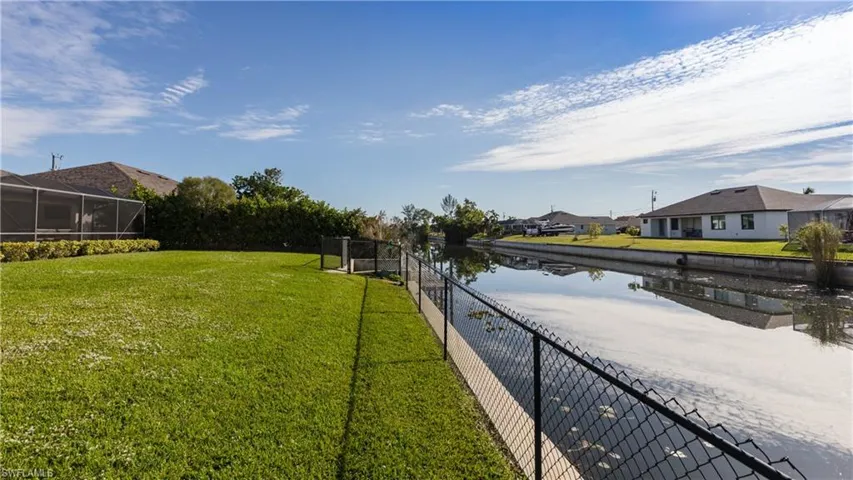 View of Cormorant Canal from rear yard