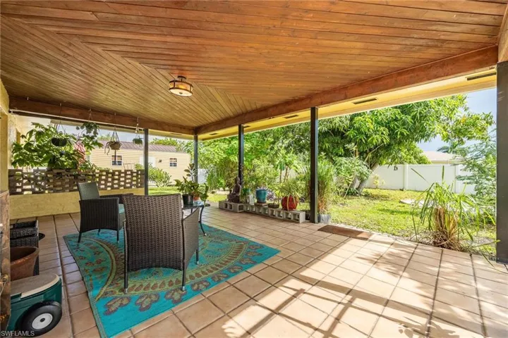 View of patio