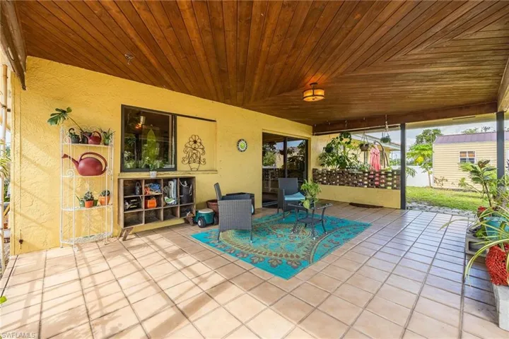View of patio