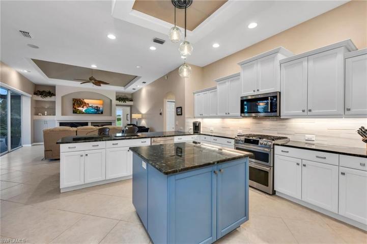 Tremendous storage, stunning Lemuria Blue quartzite.