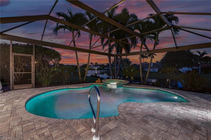 Fantastic sunsets from the pool area.