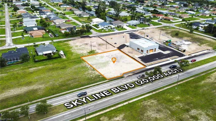 Birds eye view of property