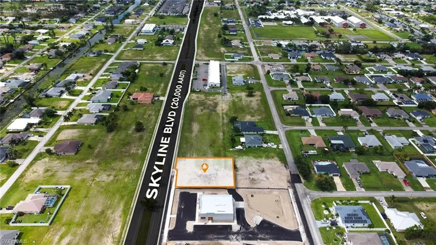 Birds eye view of property