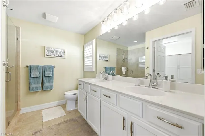 Master Bathroom with dual sinks