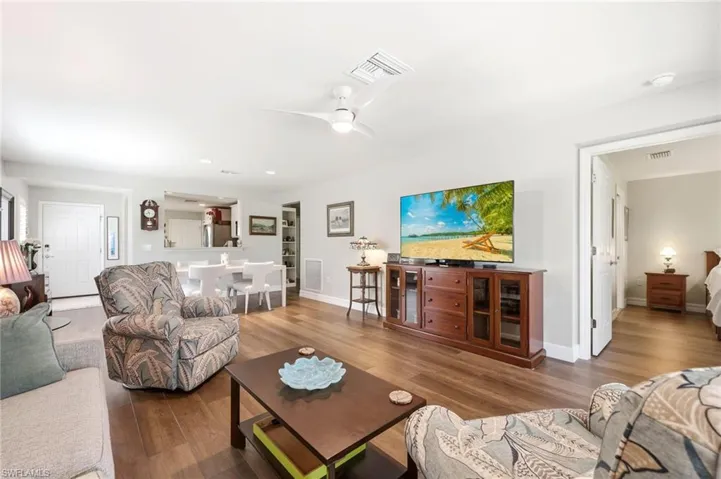 Living Area with access to Master Bedroom
