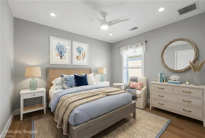 Virtually Staged Guest Bedroom (without the Murphy Bed, see previous image)