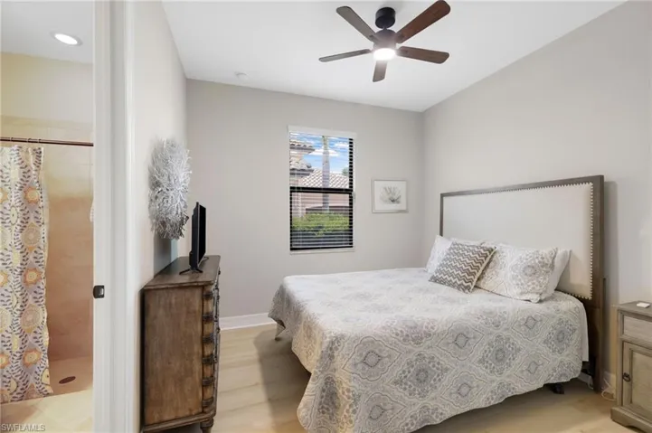 En-Suite Guest Bedroom with newly installed LVP Flooring