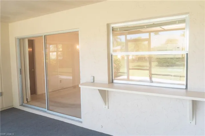 Serve-thru on Screened Lanai