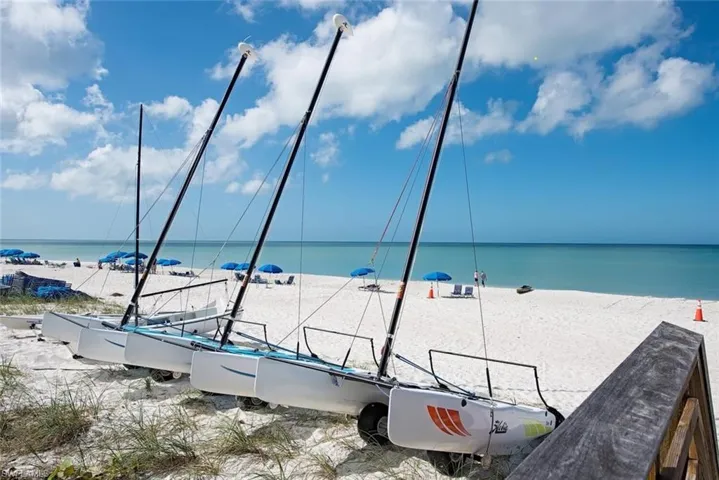 Sail, kayak, paddle board or walk the sugar sand beach