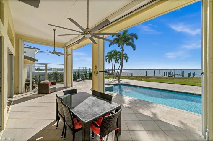 There are electric Roll-down screens on the lanai