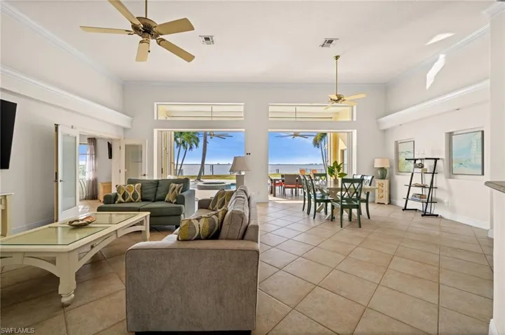 Views to the river from the entryway
