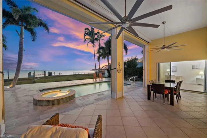 Great entertaining space next to the pool