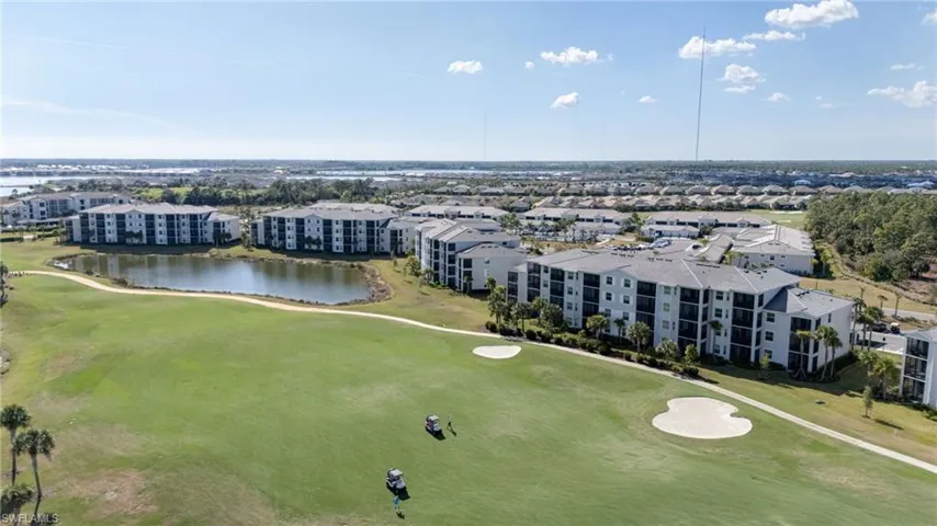 Bird's eye view of a golf club