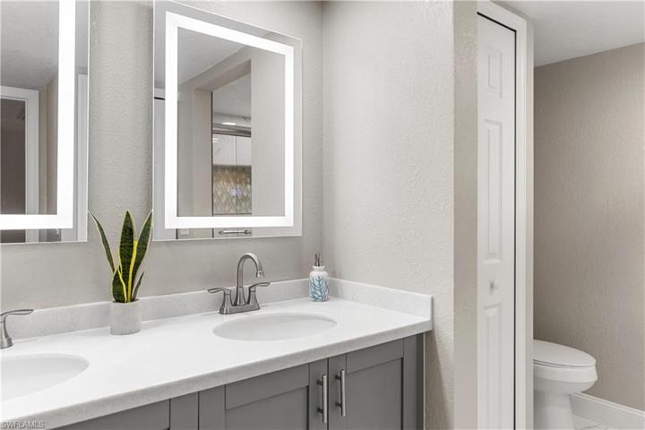 Upgraded heated and illuminated bathroom mirrors