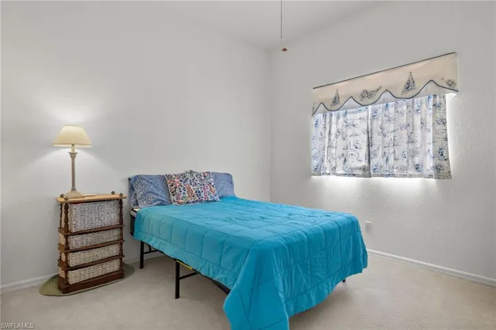 Bedroom with carpet floors