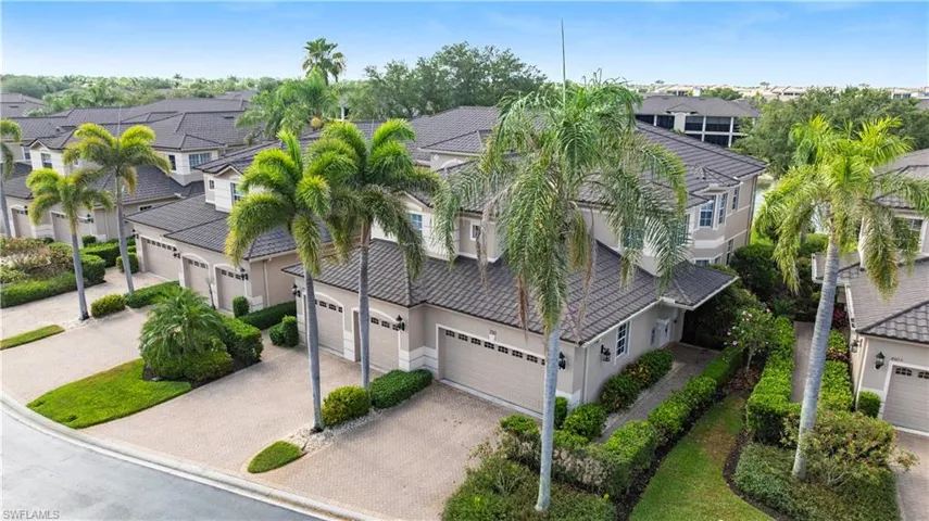 Aerial perspective of suburban area