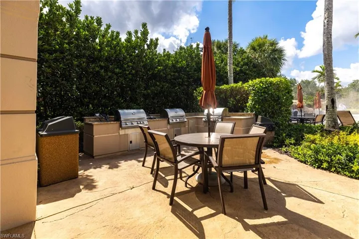 View of patio featuring outdoor dining space