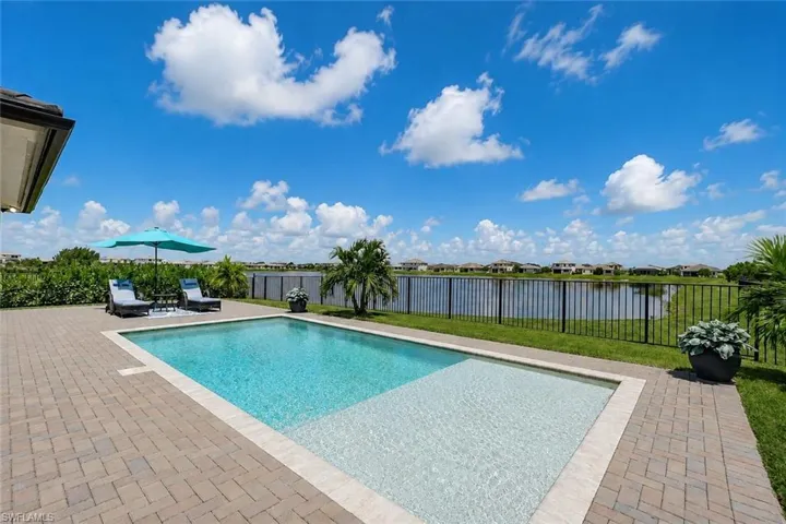 Pool View with Lake