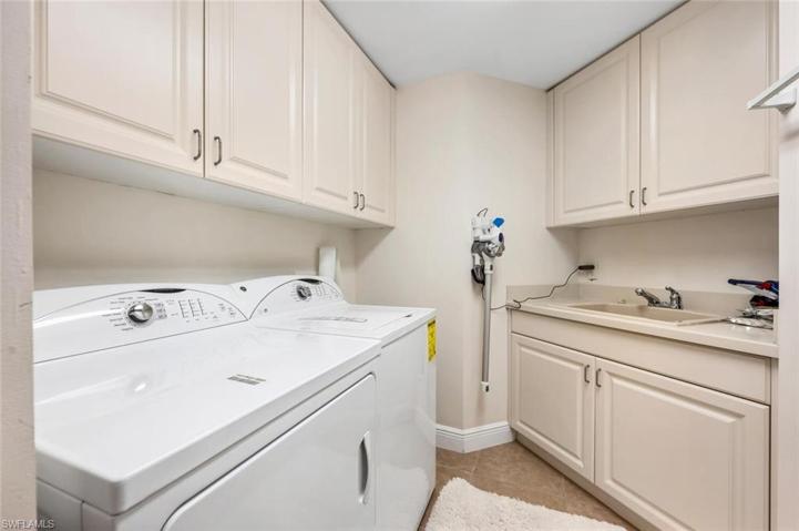 private laundry room in residence