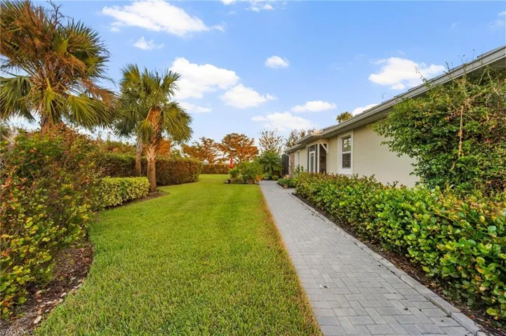 View of oversized lot