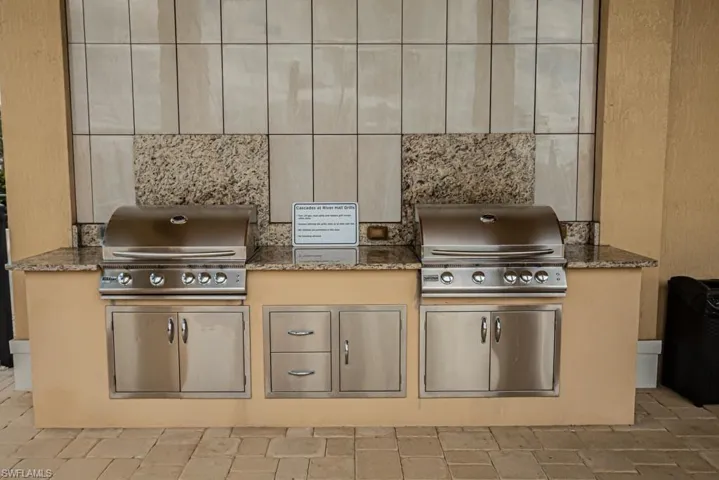 View of patio / terrace featuring exterior kitchen