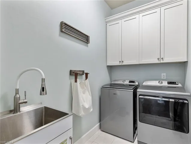 In-residence laundry room