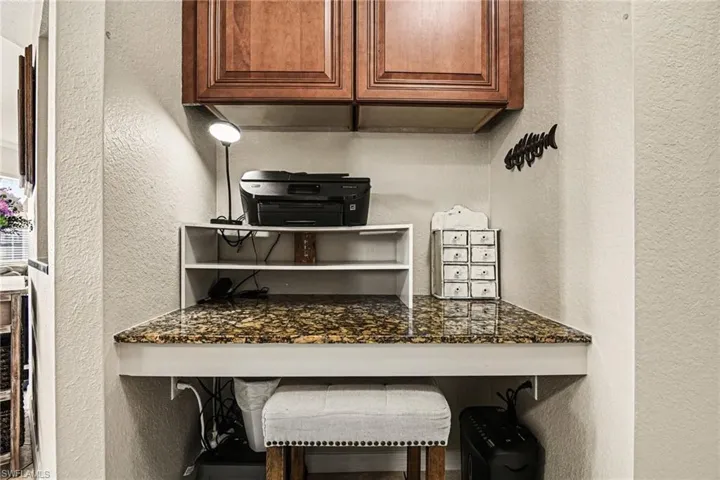 Built in desk nook