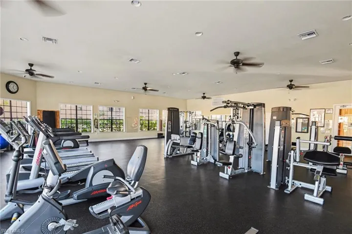 View of workout area