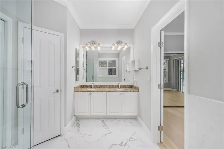 Master bathroom vanity