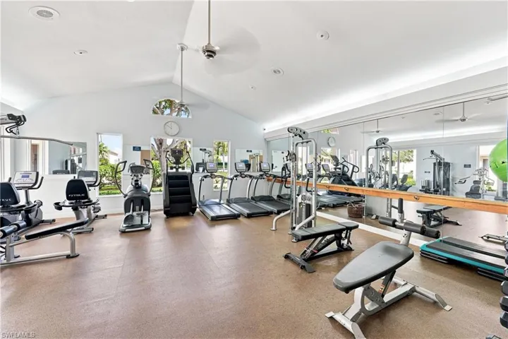 Clubhouse workout room, there is a sauna as well
