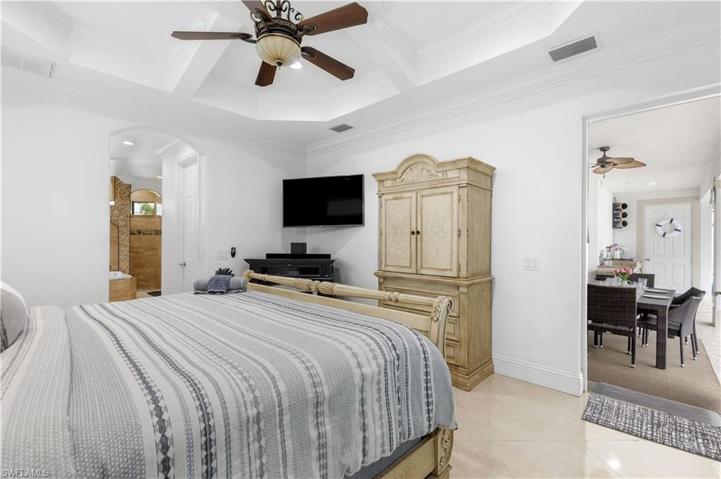 Master Bedroom with view to patio area