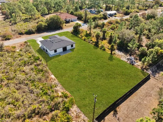 View from above of property