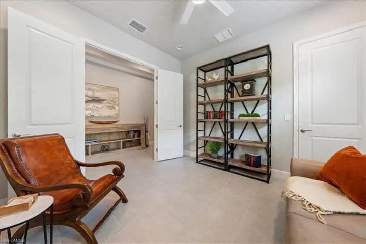 3rd Bedroom with French Doors easily set up for office/den if desired