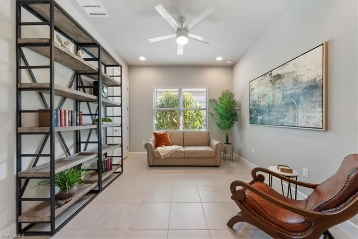 3rd Bedroom with French Doors easily set up for office/den if desired