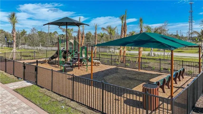 View of jungle gym