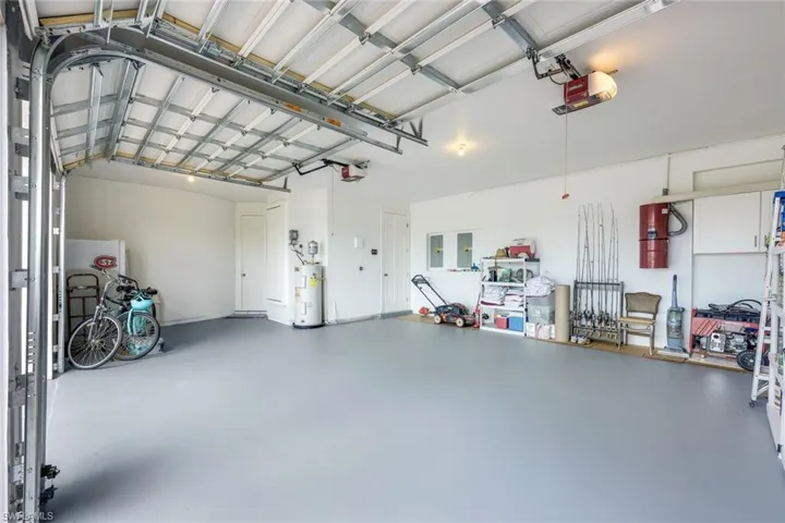Oversized 2-car garage. Immaculate with refinished flooring.