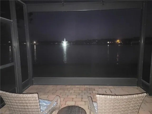 Screened Lanai - evening view