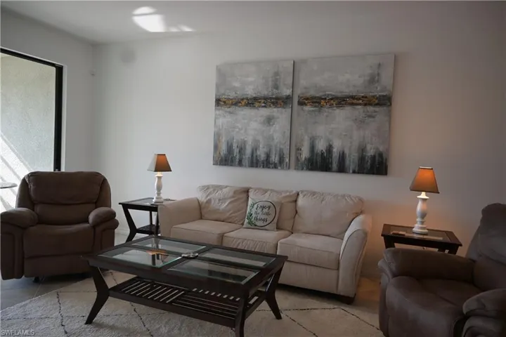 View of living area
