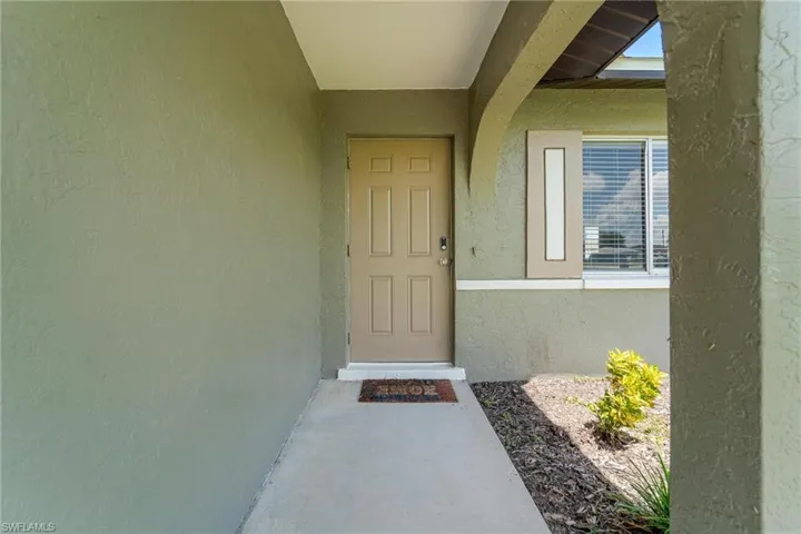 View of exterior entry