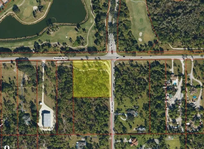 Map / location with property boundaries highlighted