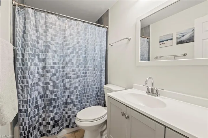 This bathroom, as well as the other one, was completely remodeled and the shower is gorgeous ... you'll have to check it out for yourself.