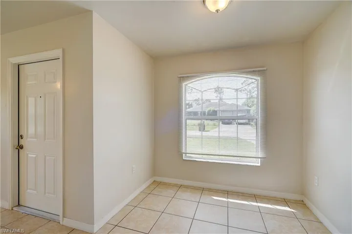 View of tiled empty room